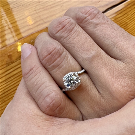 She loves the ring!!! It’s beautiful. 